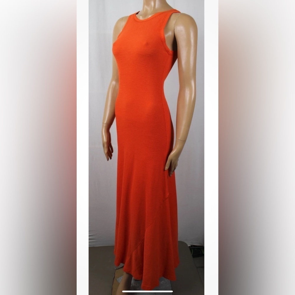 Polo by Ralph Lauren Orange Maxi Dress